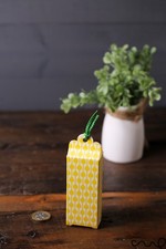 10 x Tiny Small Gift Box Yellow Green Ribbon Tie Wedding Jewellery Sweets 