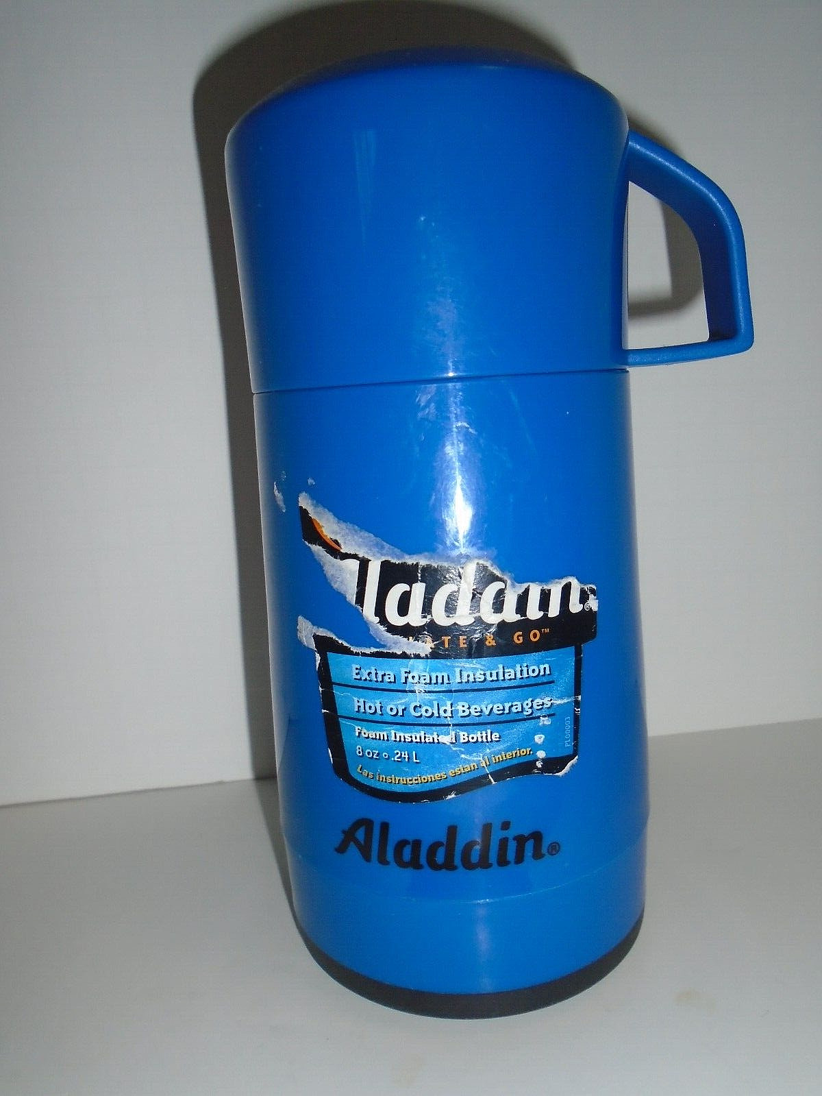 Size Blue Aladdin Thermos Wide Mouth 1 Cup 8 Oz Size For Lunch Box