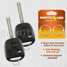 2 For 2001 2002 2003 Lexus LS430 Keyless Entry Remote Car Key Fob