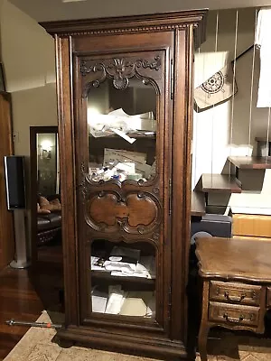 Antique French Oak Bookcase Display Cabinet Sydney City Antique French Oak Bookcase Display Cabinet Sydney City