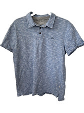 QuickSilver Men's Heather Blue Polo Collared Shirt SZ Medium