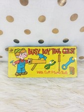 Vintage Busy Boy Tool Chest Ohio Art NO TOOLS, Tin Only