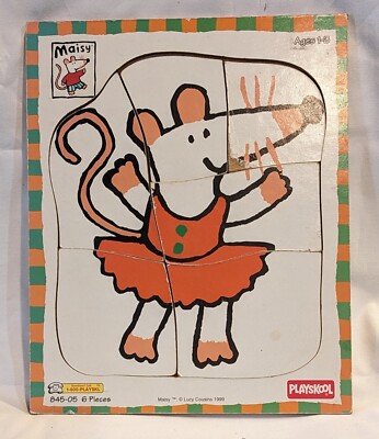 Vintage Maisy Wooden Puzzle Complete