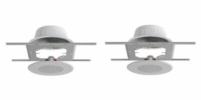Quam SOLUTION-1 Ceiling Speaker Bundle 2 8C10X/BU/WS Back Cans Tile Bridge Supp