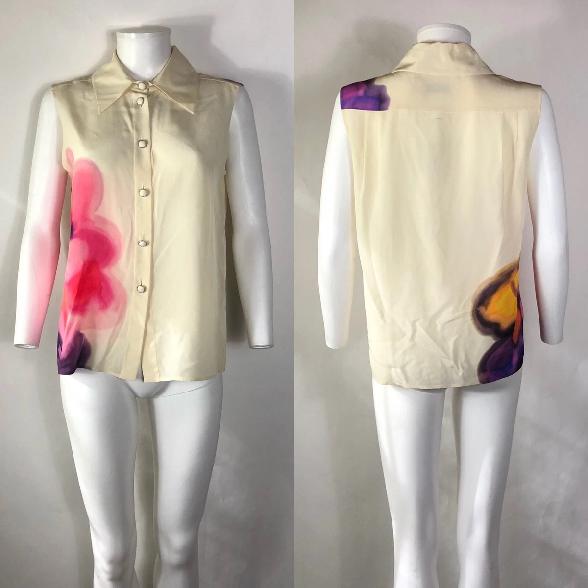 CHANEL 03S ココマーク フローラルプリント コットン シャツ CHANEL Floral Tops for Women for sale | eBay