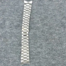 Men's 20mm Stainless Steel Watchband Bracelet Folding Clasp & End Pieces
