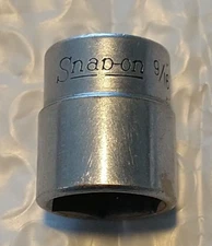 SNAP ON TM18, 1/4" DRIVE, 9/16" SOCKET, SHALLOW, 6 POINT.