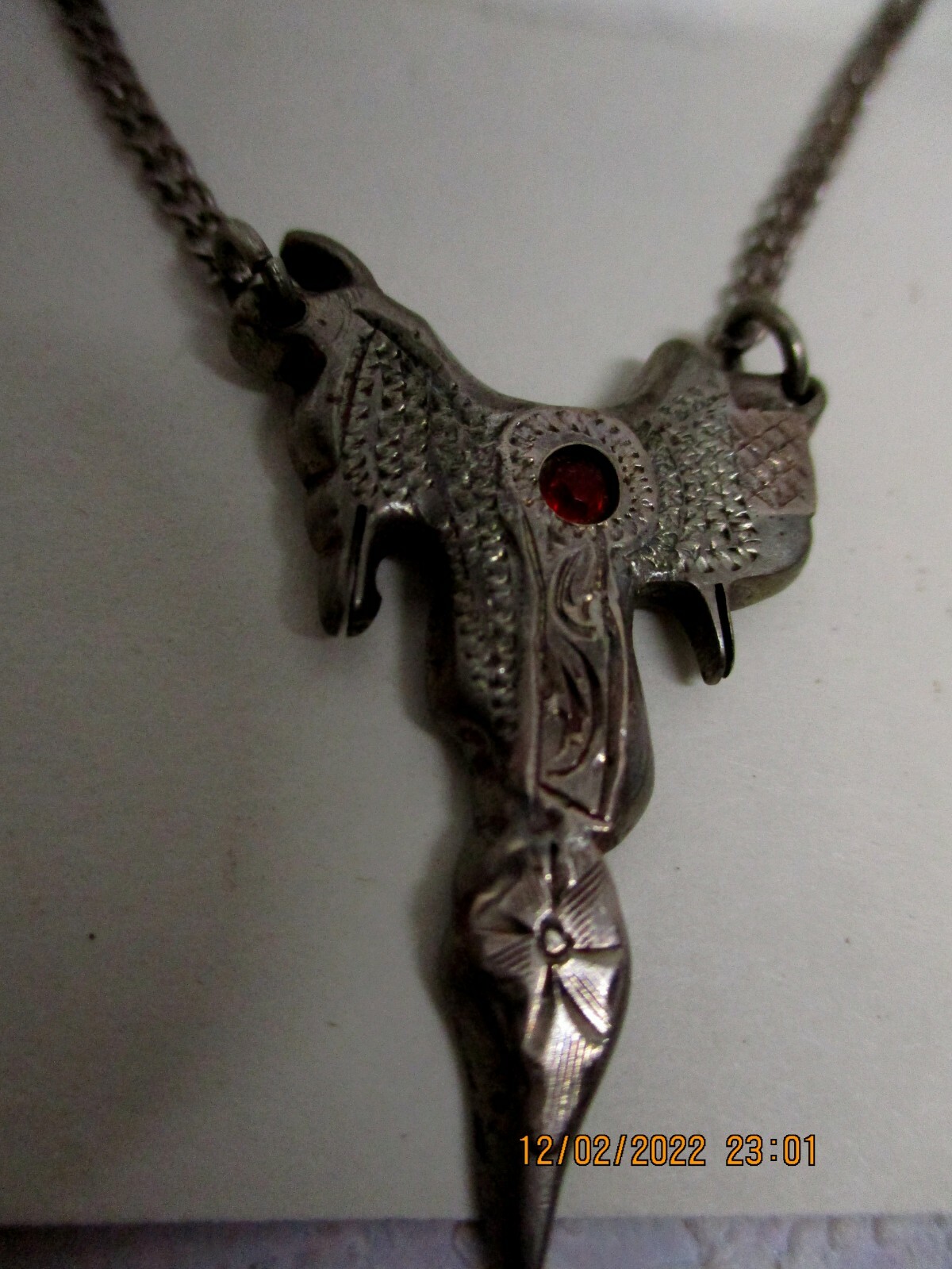 Vintage SOLID Sterling Silver with RUBY Parade Sh… - image 2