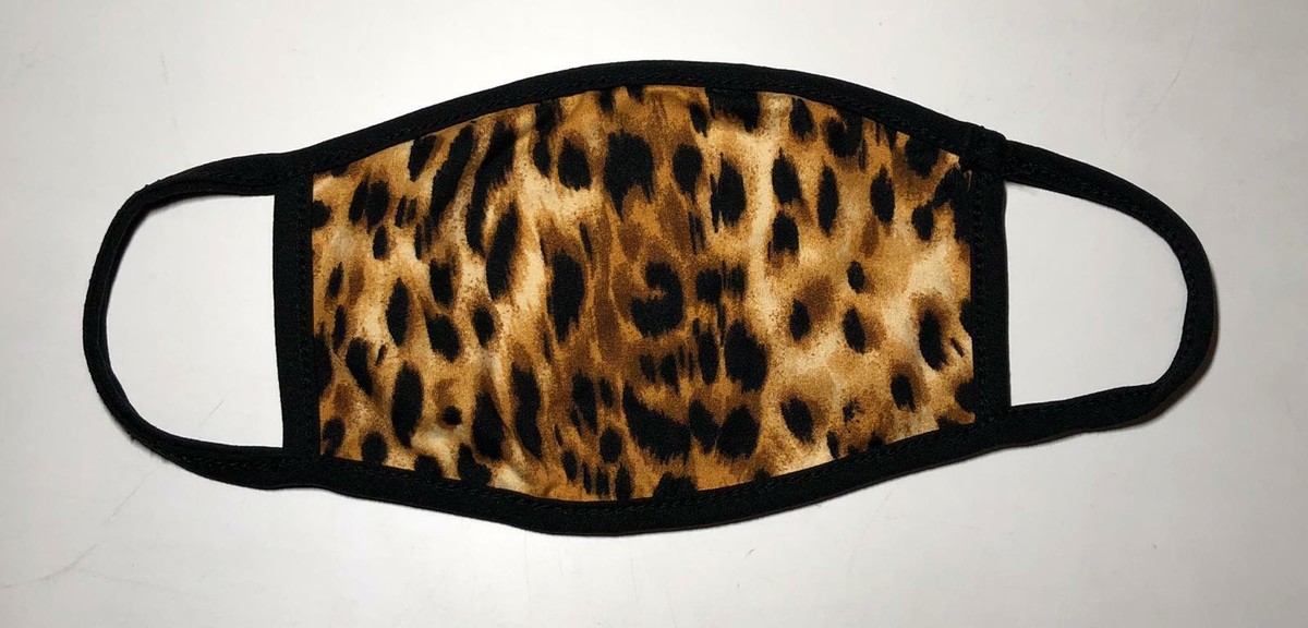 【送料・関税無料/即発可】Leopard Stretch Cotton Face Mask Leopard Cheetah Animal Print Tiger Face Mask Washable Safe