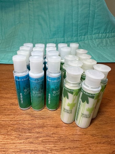*NEW* Bath and Body Works White Citrus Hotel Mini Travel Lot 69 Pieces - Picture 6 of 7