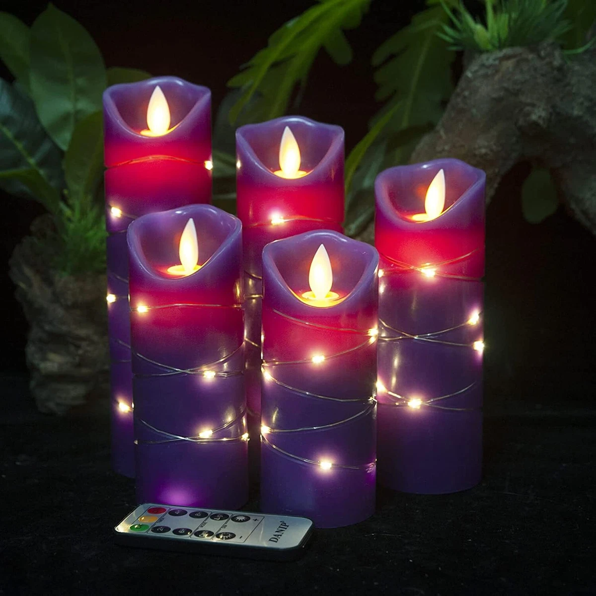 Purple led candles deals