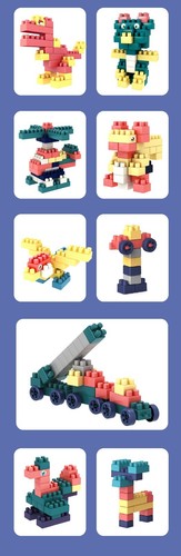New Building Block Sets 100PCS Toys Construction Blocks Puzzle With Storage Case - Picture 4 of 7