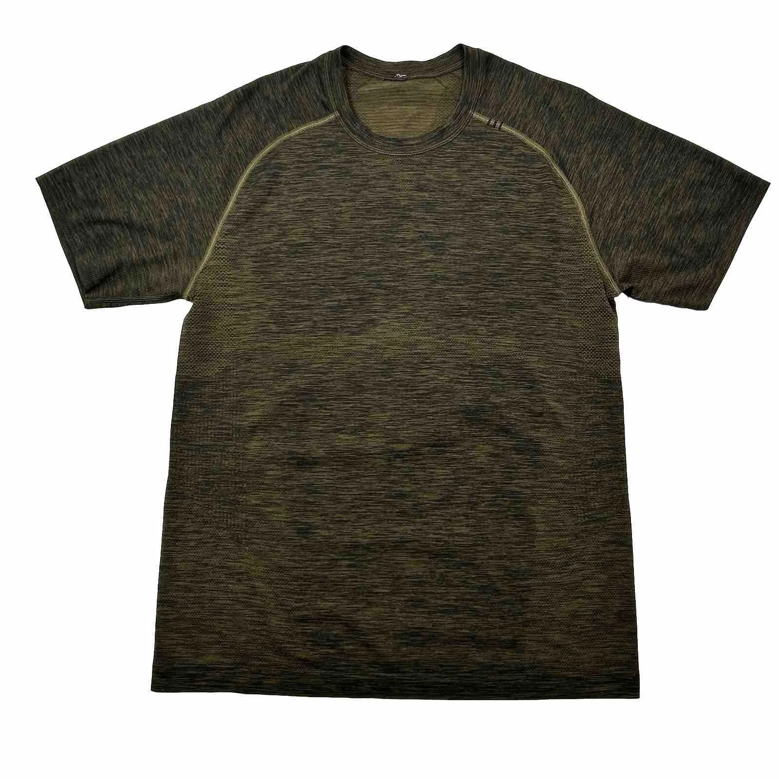 LULULEMON Metal Vent Performance Shirt Mesh Dot You Can’t Score Sz Medium Green