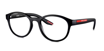 New Prada Reading Glasses VPS 07P DG0-1O1 53-20 Matte Black Round Frames Readers