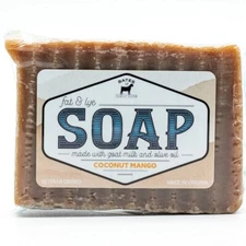 Bates Family Farm Coconut Mango Fat and Lye Soap Goat Milk Olive Oil Natural