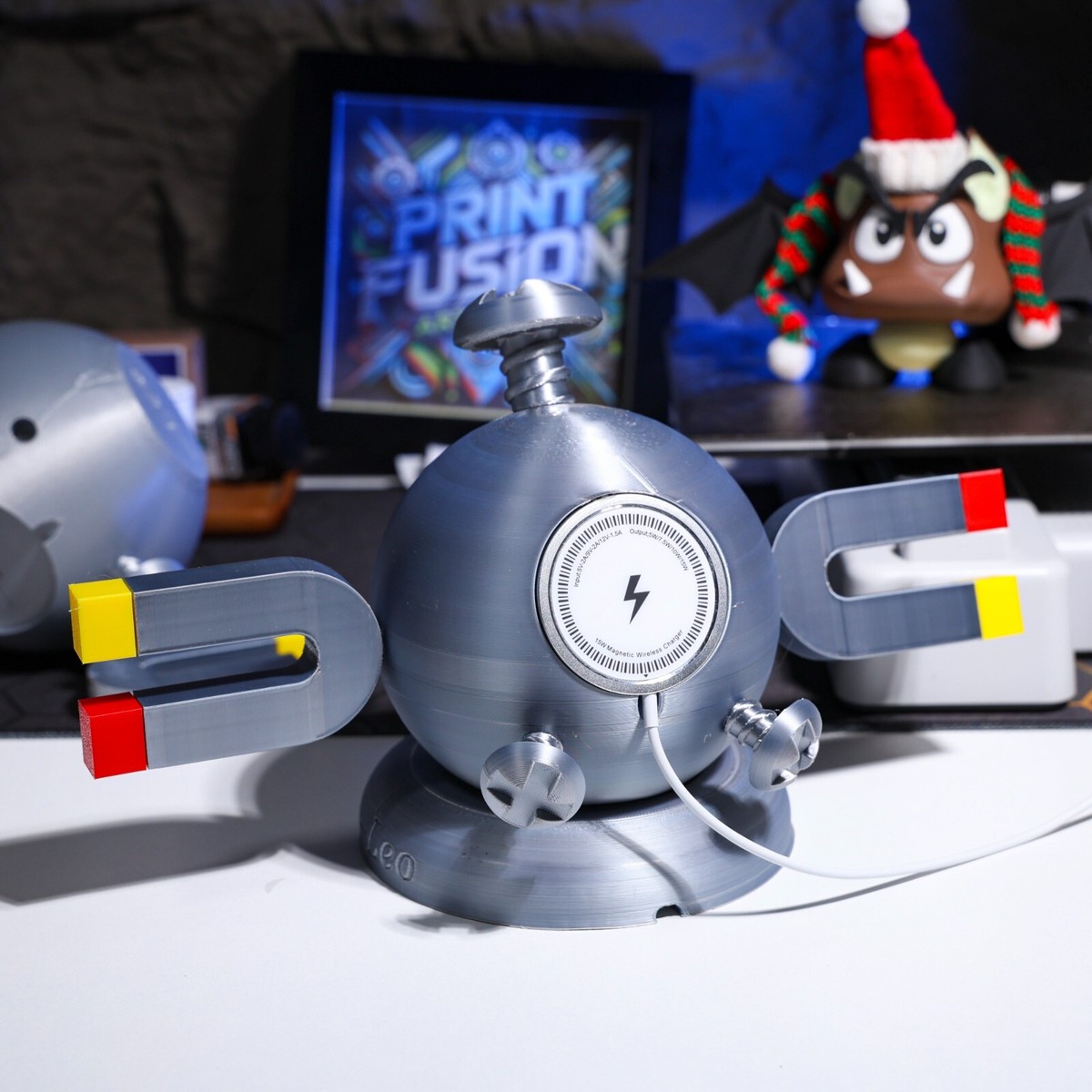 Magnemit Wireless 3D Printed Charger, MagSafe Dock for Phone