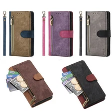 Zipper Strap Leather Wallet Phone Case for Motorola G62 G73 G85 G84 G32 G34 G24