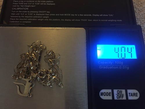 Ciondolo ebraico ''nome'' in oro 9 ct su catena Belcher da 20" - Foto 4 di 4
