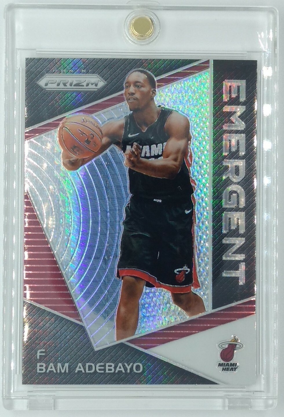 2017-18 Panini Prizm Emergent Hyper Bam Adebayo Rookie RC #EM-BAM, Heat