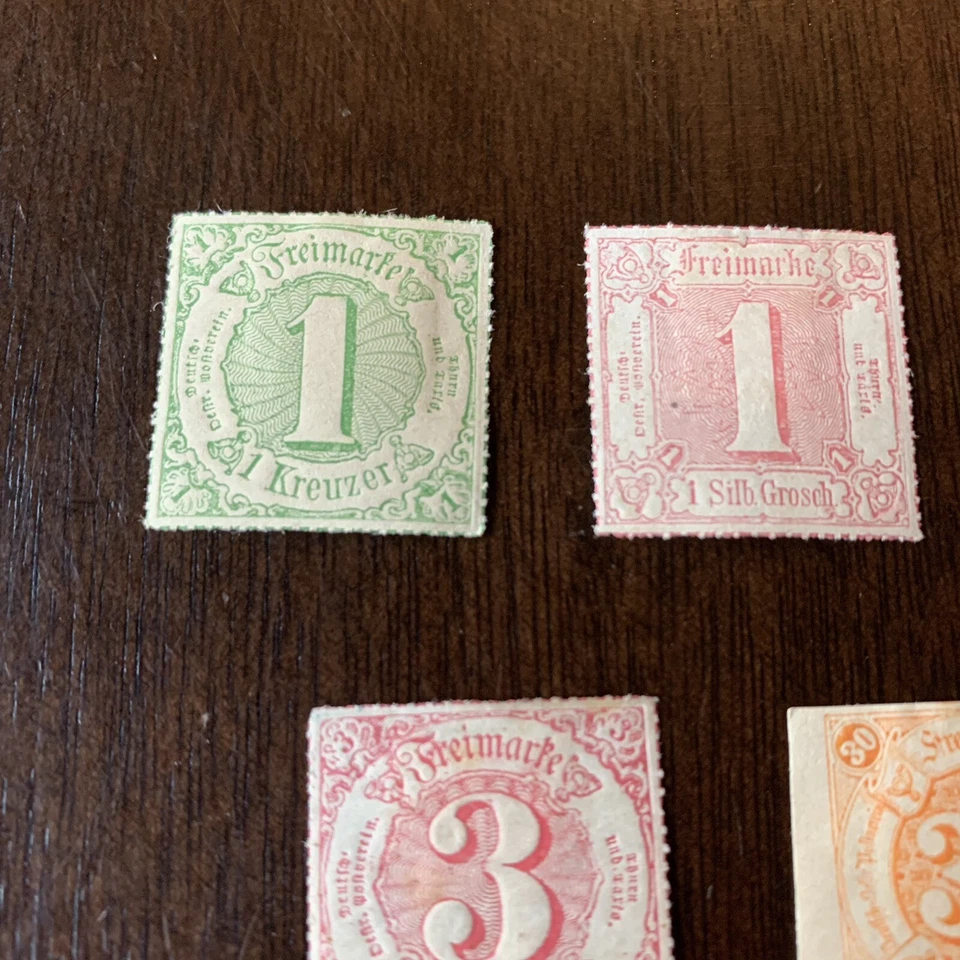 THURN AND TAXIS UNUSED OG STAMP LOT 1850s-60's - Image 4 of 4