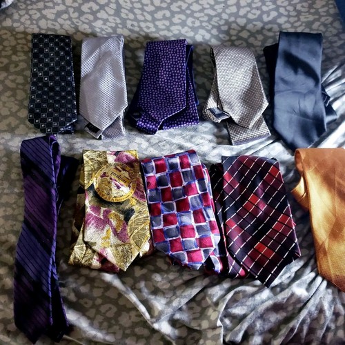 Bulk Lot of 20 Men's Neck Ties Designer Classic Mixed Labels Color New no tags - Picture 10 of 14
