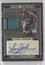 2022 Panini Obsidian Matrix Material Autos 24/99 Larry Johnson #MM-LJH Auto 0c3