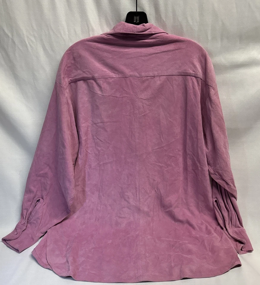 Chaqueta de gamuza de cordero rosa Firenze Santa Bárbara de colección talla única ¿mediana-grande? ¿años 80? Foto 4 de 4