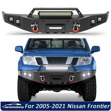 Front Bumper For 2005-2021 Nissan Frontier With Winch Plate Led Lights D-rings Front Bumper For 2005-2021 Nissan Frontier With Winch Plate Led Lights D-rings