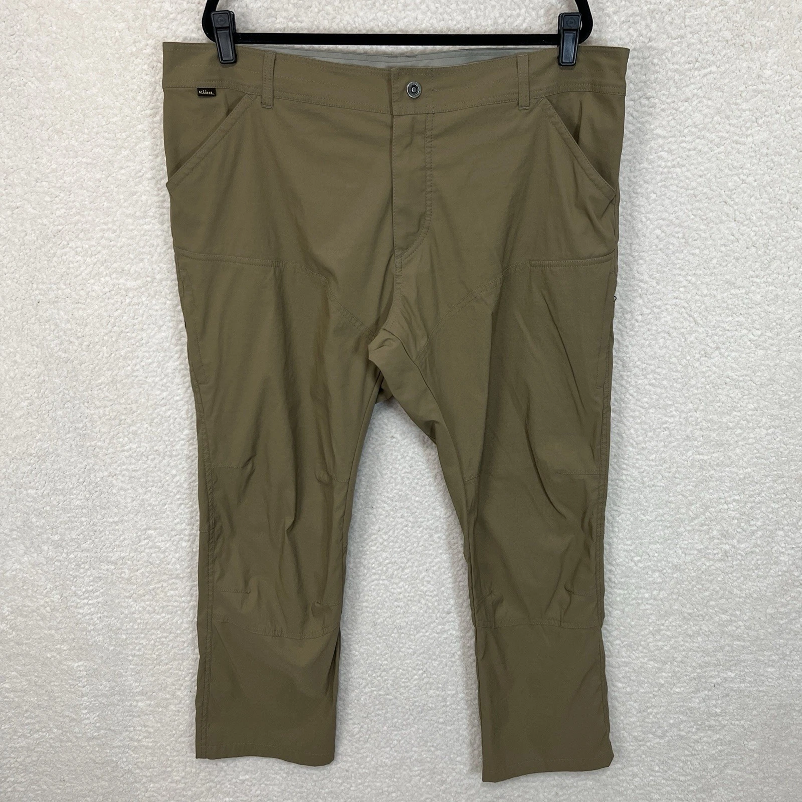 Kuhl Pants Mens 42x32 Brown Stretch Gorpcore Camping Hiking Cargo