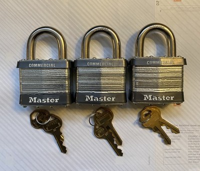 Master Lock 25 KA Commercial Padlocks Keyed Alike 19T455