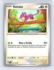 ~PT~ PORTOGHESE Rattata 019/165 Sv: Scarlatto e Viola 151 Carta Pokemon WB