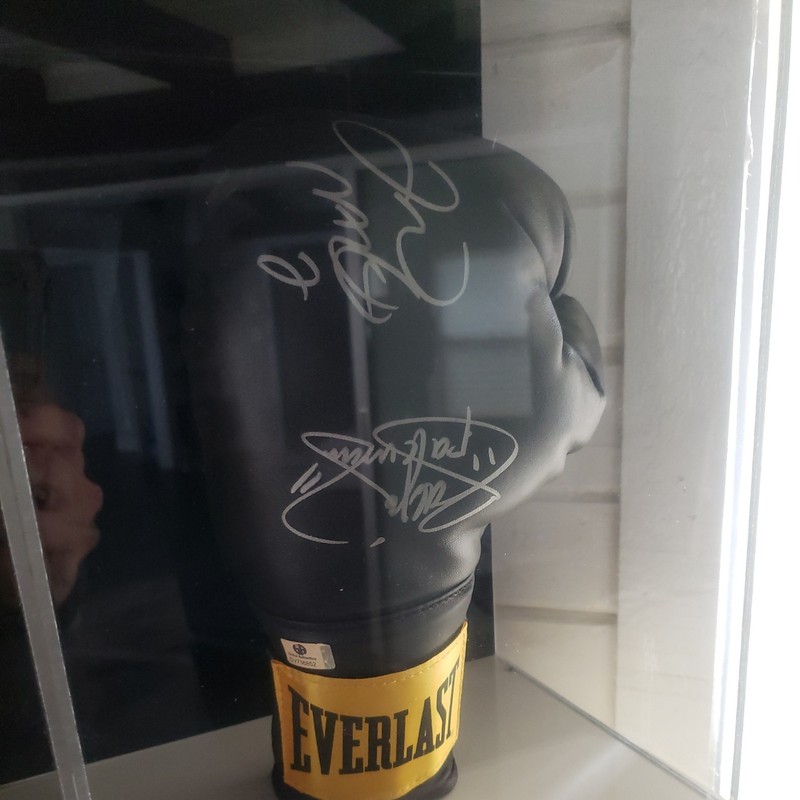 Floyd Mayweather,  Manny Pacquiao Signed Glove