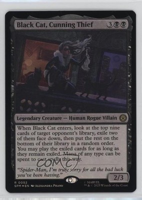 Black Cat Cunning Thief Foil Magic: Marvel's Spider-Man SPM #0052