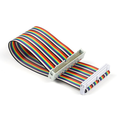 40-Pin Male to Female GPIO Ribbon Cable (8-Inch) for Raspberry Pi with TFT Disp