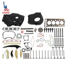 Engine Timing Chain & Cover Kit Fit For 2008-16 Audi VW 1.8L 2.0L TFSI Jetta A4