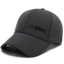 Men's Baseball Cap Adjustable Low Profile Dad Hat Vintage One Size, Dark Grey