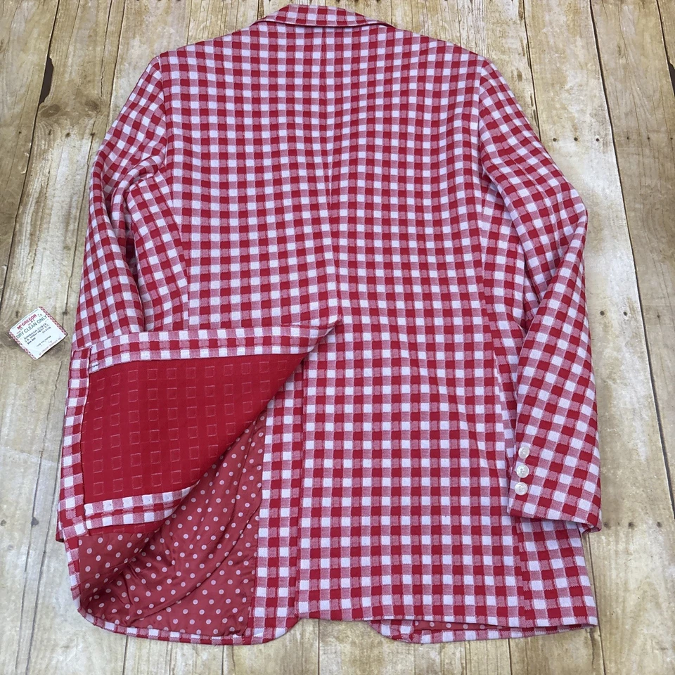 Blazer McGregor Poliéster Ocio Traje Chaqueta Abrigo Deportivo De Colección Rojo Guinga 41L Foto 3 de 4