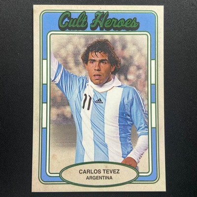 2025 Futera Unique Carlos Tevez Cult Heroes Green 8/12 Argentina ZD6560