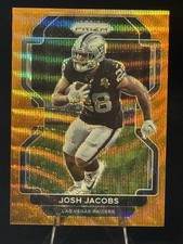 2021 Panini Prizm Josh Jacobs #180 Orange Wave Prizm /60