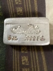 5 Oz Silver Bar Silver Towne Vintage Poured Rectangle *6190