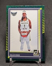 Myisha Hines-Allen Green Shimmer Holo Foil 2025 Donruss WNBA #75 Dallas Wings