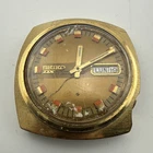 Seiko DX 17 Jewels Automatic 6106 7539 Gold Tone Vintage Watch - Parts Or Repair