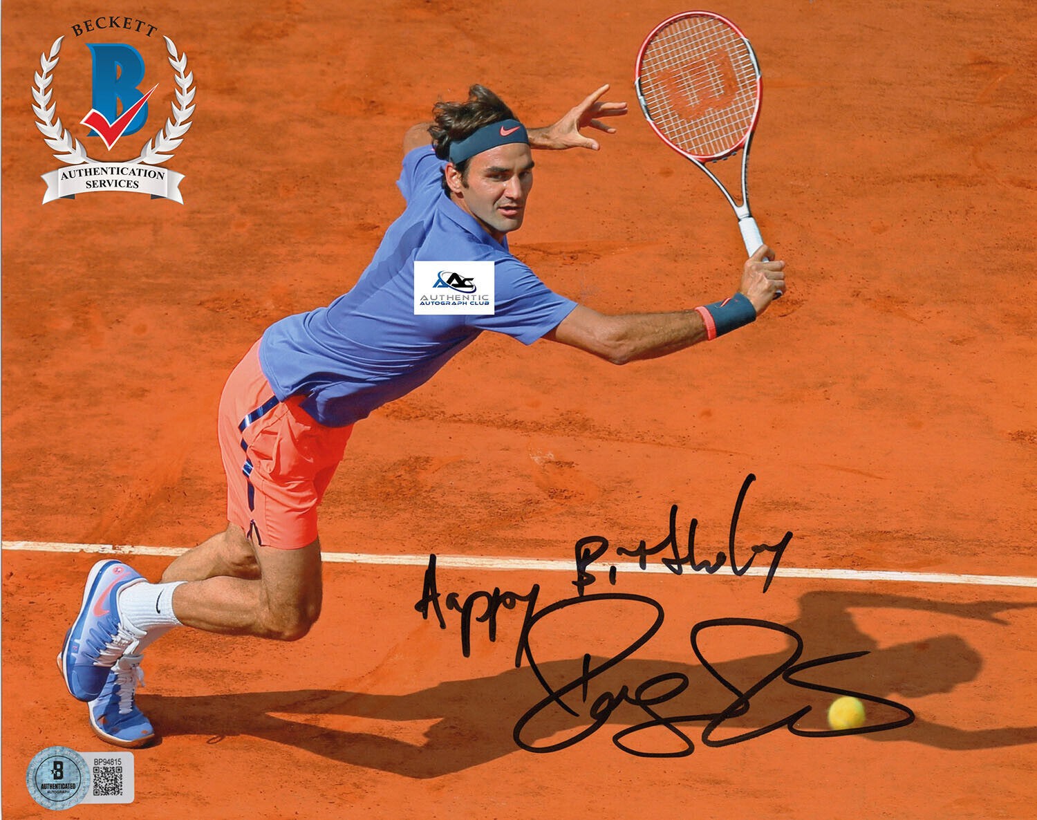 Roger Federer Autographed Memorabilia | Signed Photo, Jersey