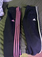 2 Women  s fleece Adidas pants size XS