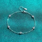 3mm Moissanite Diamon Stone 925 Sterling Silver Women's Bracelet T25