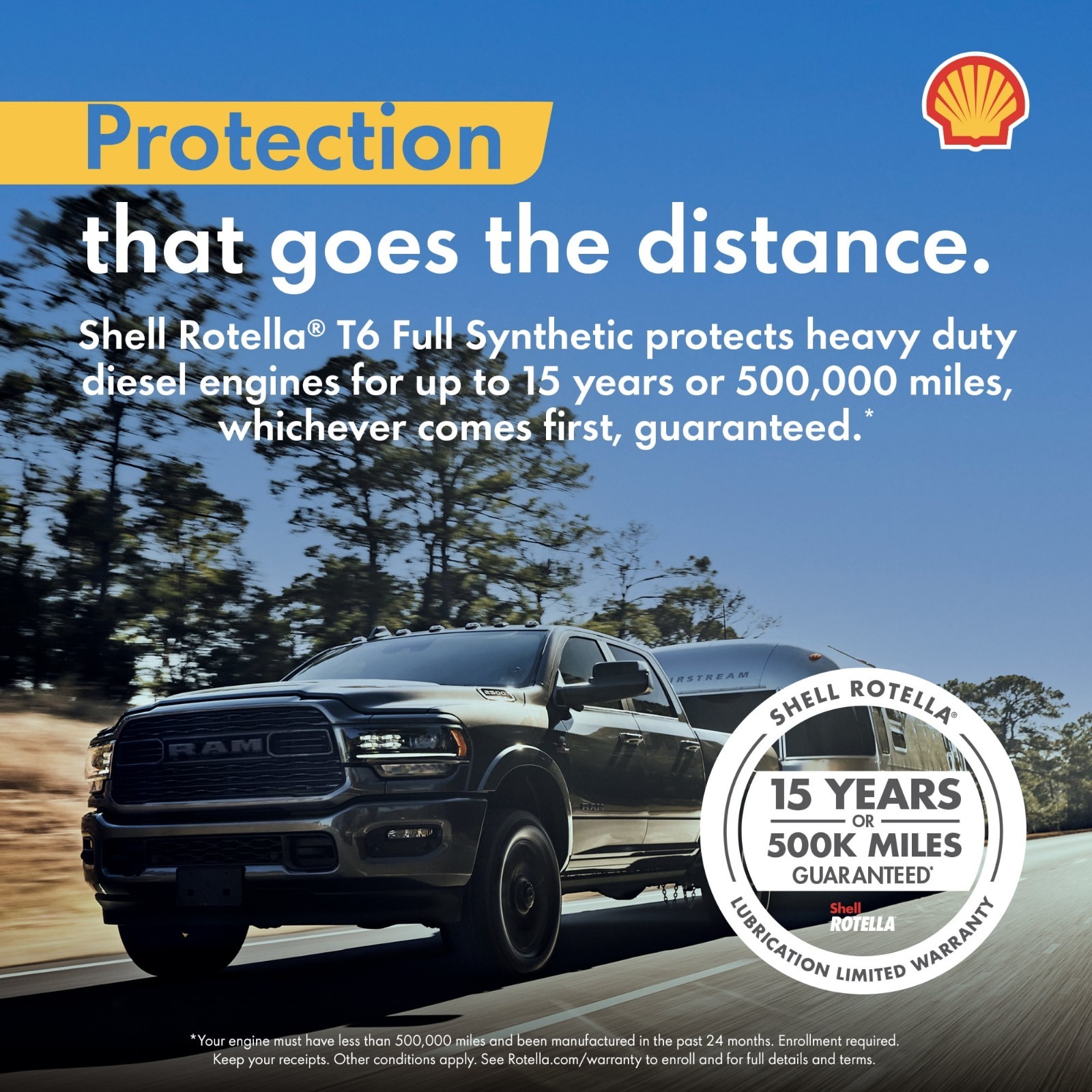 Shell Rotella T6 Full Synthetic 15W-40 Diesel Engine Oil, 5 Gallon