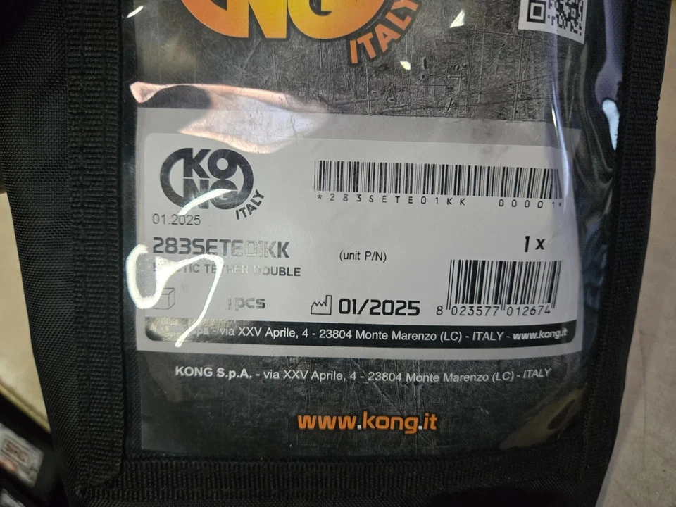 Cordón de seguridad KONG elástico doble amarillo OS 253SETE01KK nuevo Foto 2 de 4