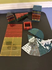 Lot of 60 Picasso Magna Magnetic Tile Building Mixed Brands Shapes Arctic Animal