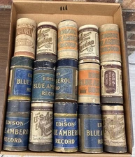Edison Cylinder Records Lot Of 15 Untested