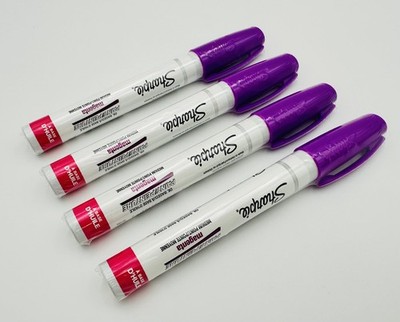 NEW 4x Sharpie Oil-Based Paint Marker | Medium | Magenta (Indvidually Sealed)